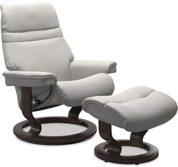 Stressless® Sunrise Leather Recliner - Classic Base - 3 Sizes Available - Special Buy 