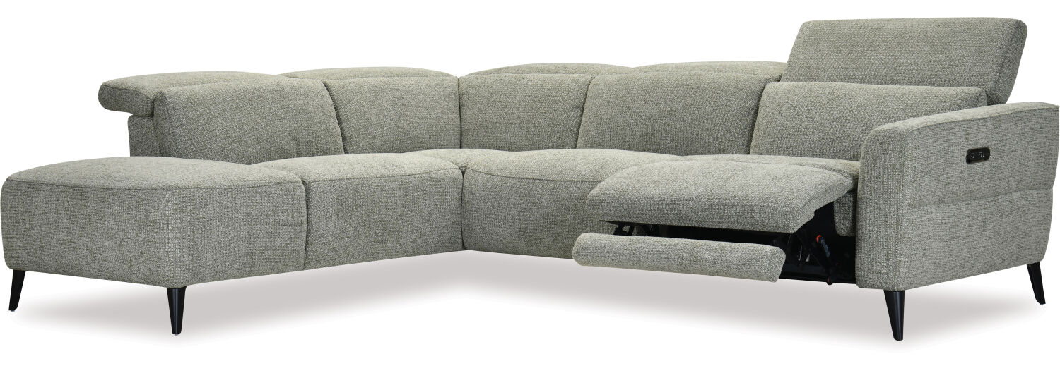Nina 3 Seater Chaise Recliner Lounge Suite LHF 