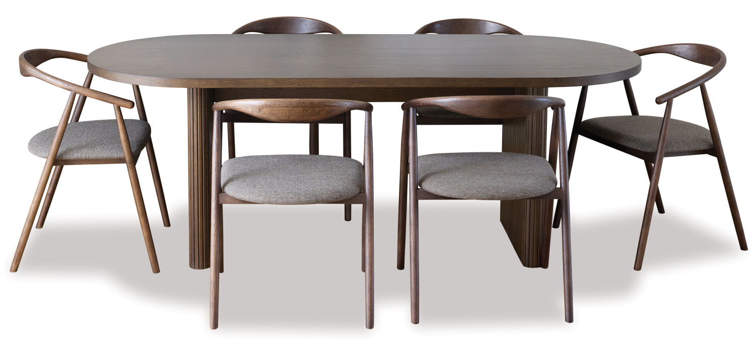 Ferguson Dining Table & Baradine Chairs x 6 