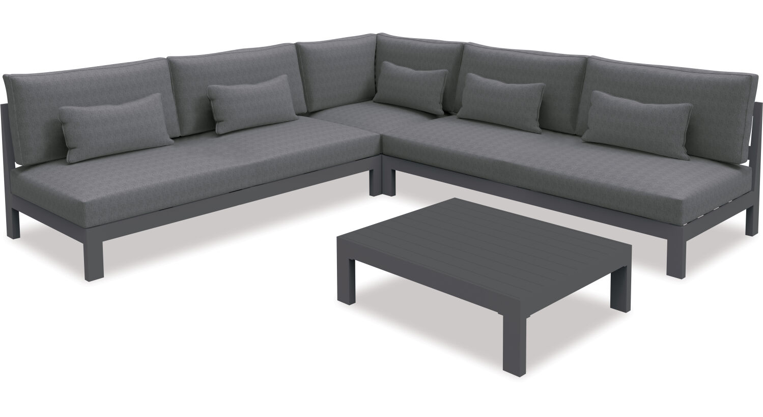 Hobson Bay 4-pce Outdoor Modular Lounge Suite - Large 
