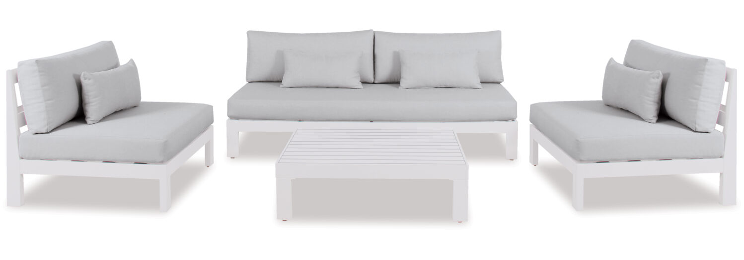 Palm Cove 4-pce Outdoor Modular Lounge Suite 