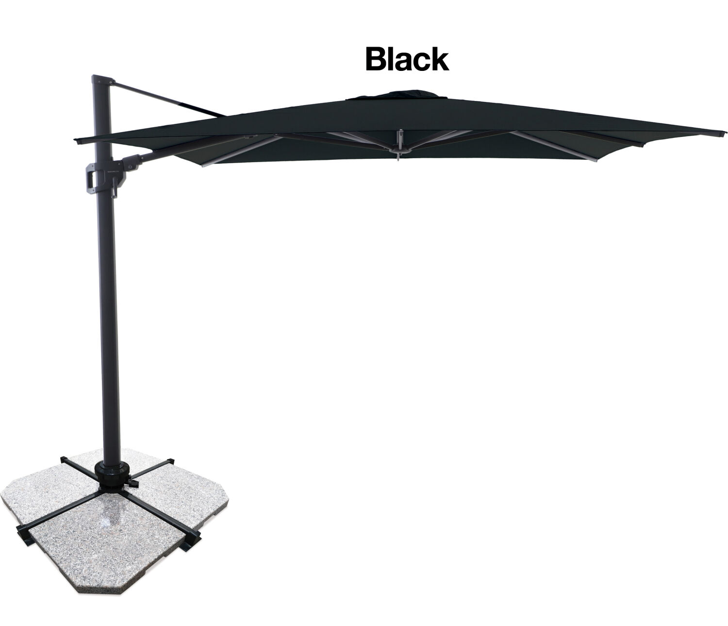 Sirius 3m Square Cantilever Outdoor Sun Umbrella 