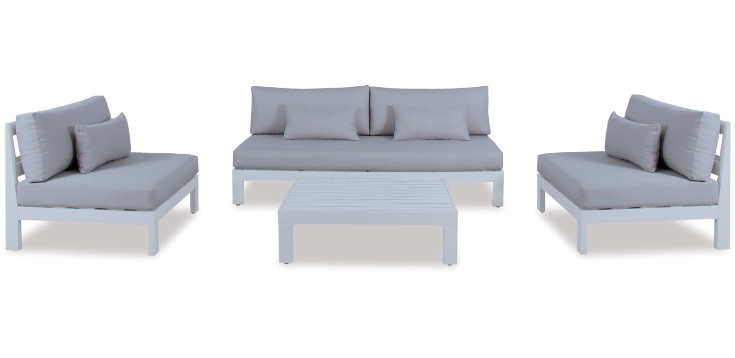 Palm Cove 4-pce Outdoor Modular Lounge Suite 