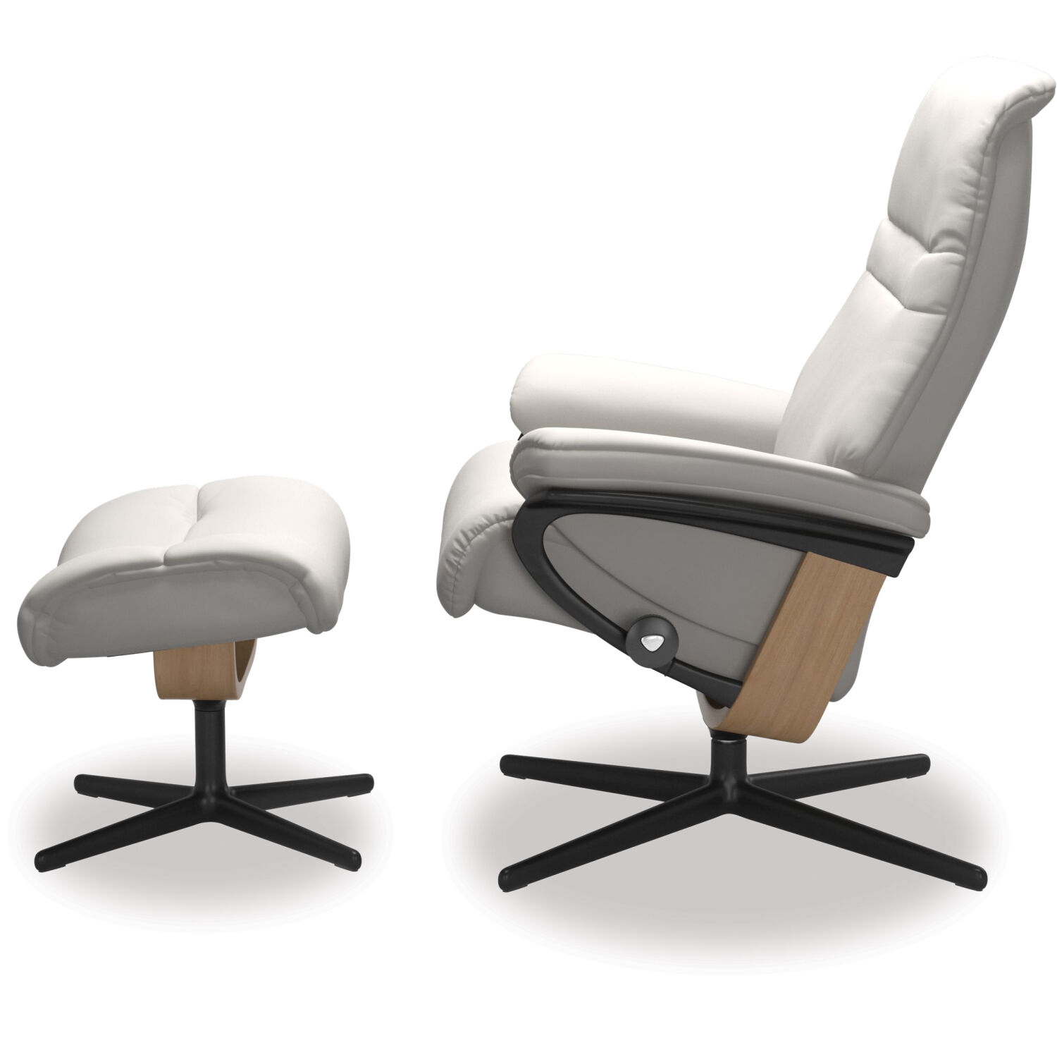 Stressless® Sunrise Medium Leather Recliner - Cross Base - Special Buy