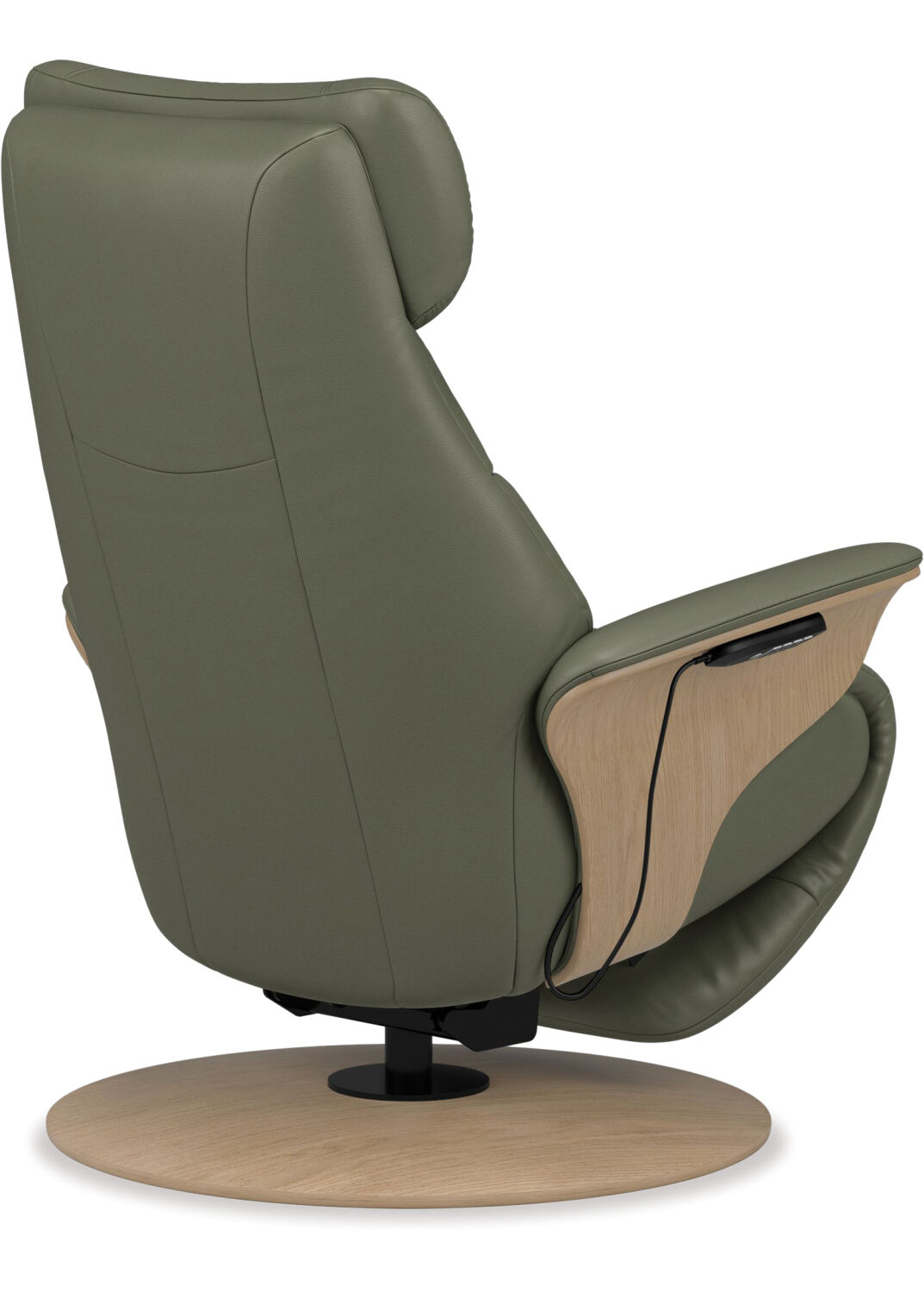 Stressless® Adam Power Leather Recliner - Disc Base 