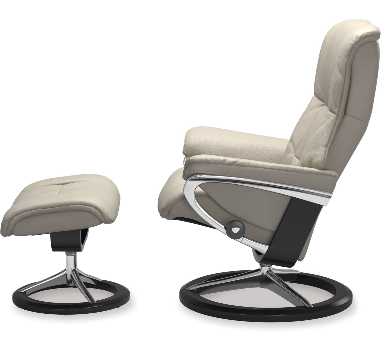 Stressless® Mayfair Medium Leather Recliner - Signature Base