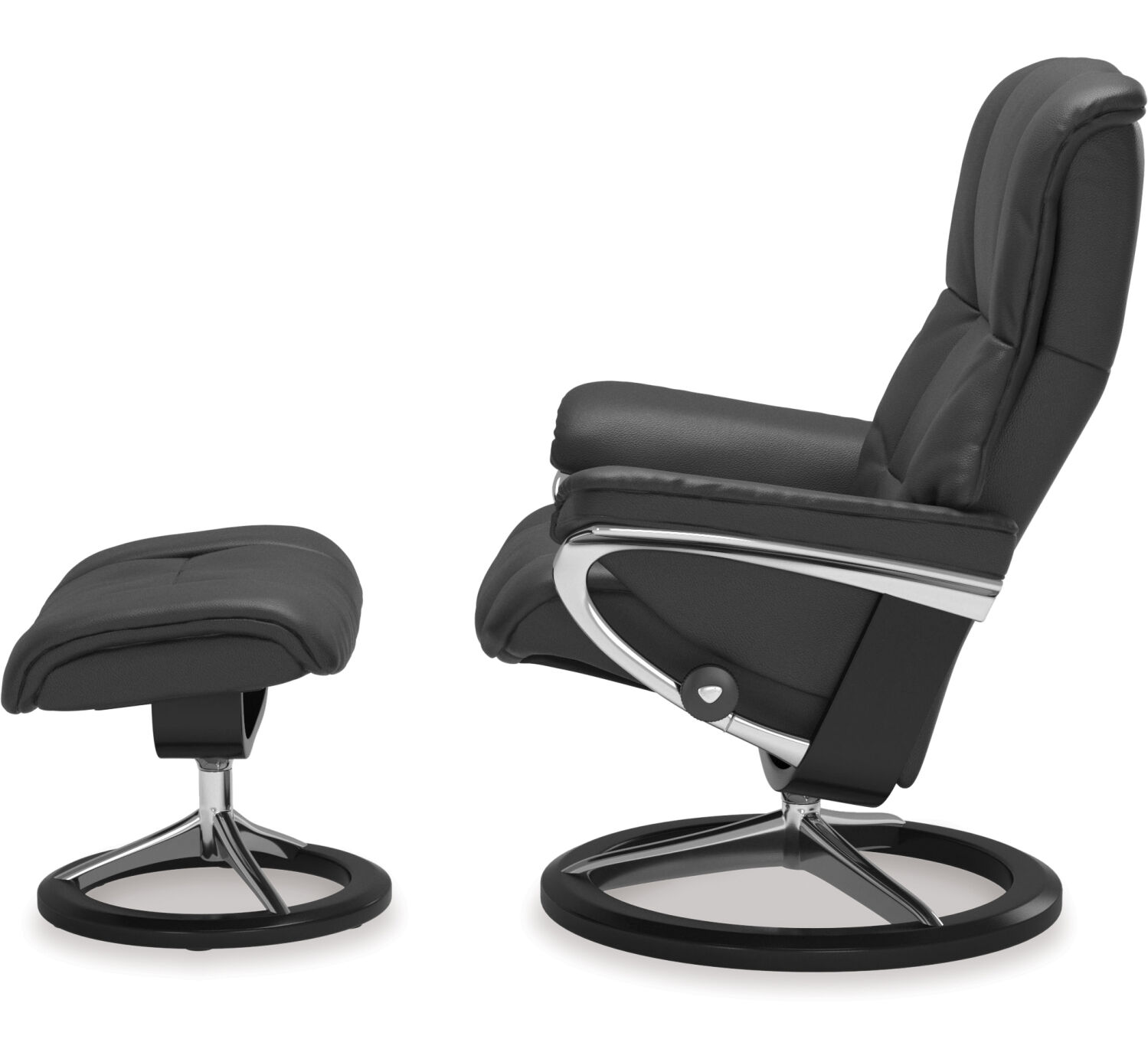 Stressless® Mayfair Medium Leather Recliner - Signature Base