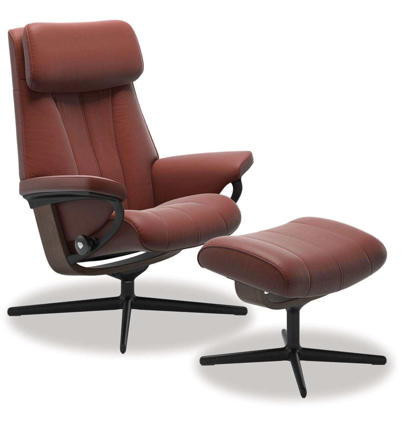 Stressless® Paul Medium Leather Recliner - Cross Base 