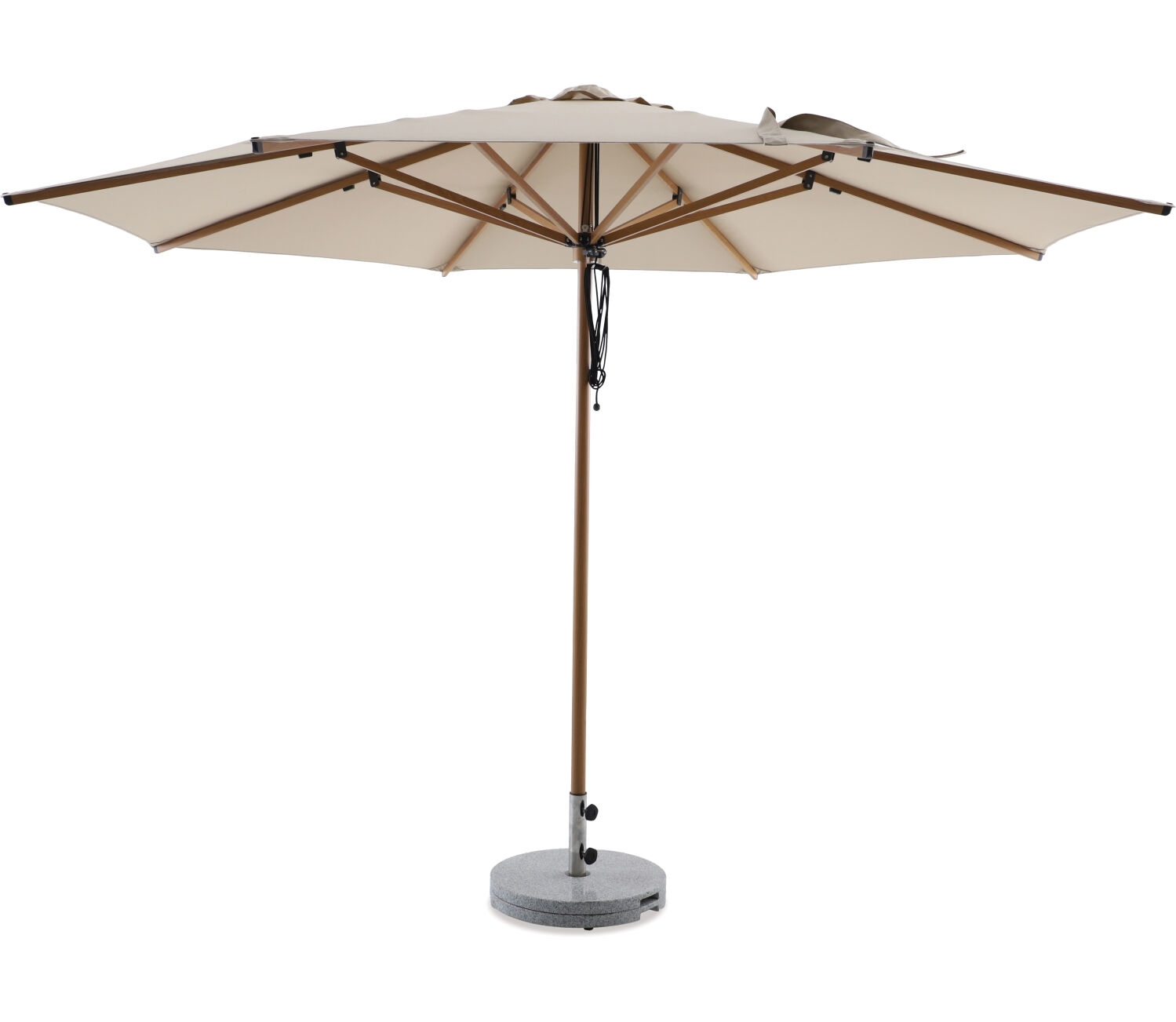Coast 3.5m Round Outdoor Sun Umbrella - Cocoa