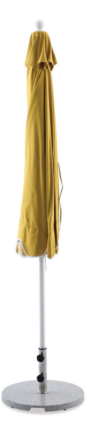 Zest 2.7m Round Outdoor Sun Umbrella - Mustard Yellow
