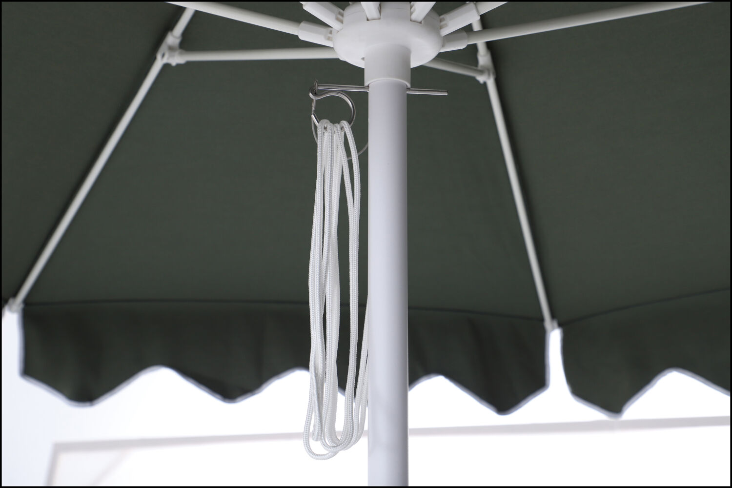 Zest 2.7m Round Outdoor Sun Umbrella - Olive Green