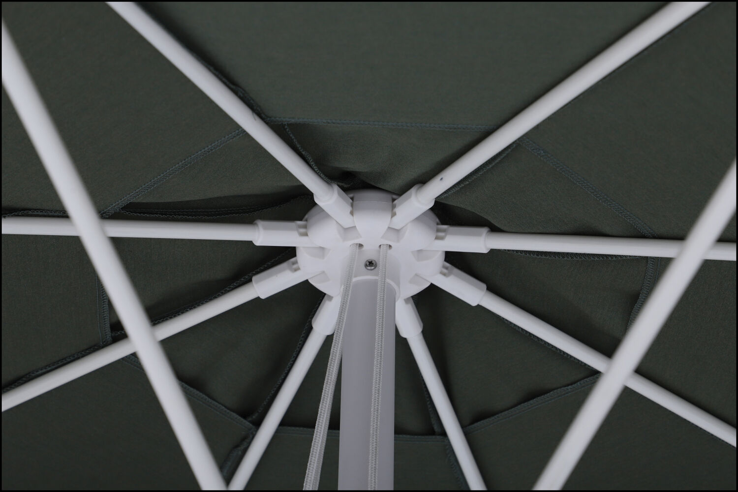 Zest 2.7m Round Outdoor Sun Umbrella - Olive Green
