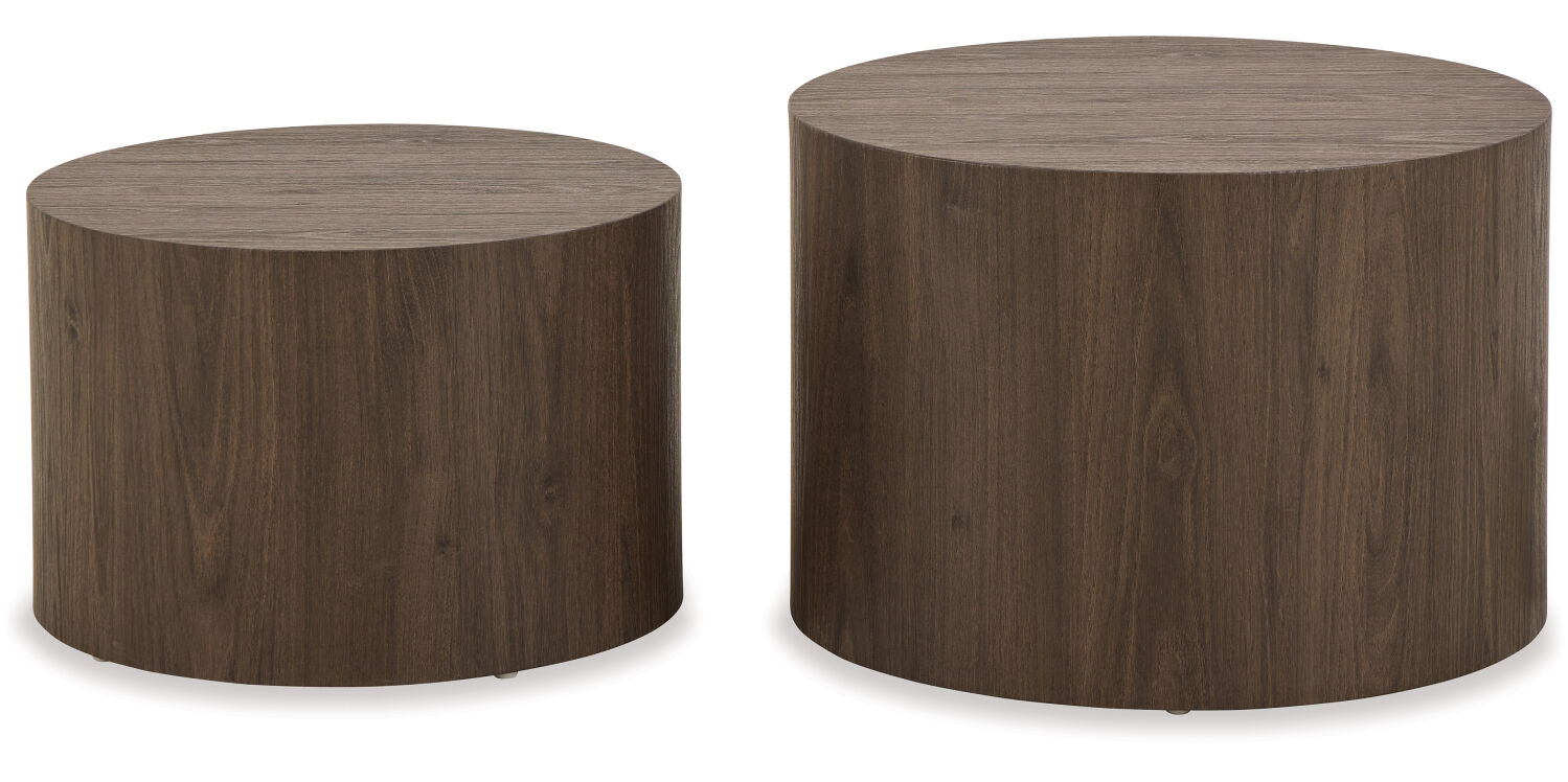 Dice Coffee Tables 2-pce Set - Round 