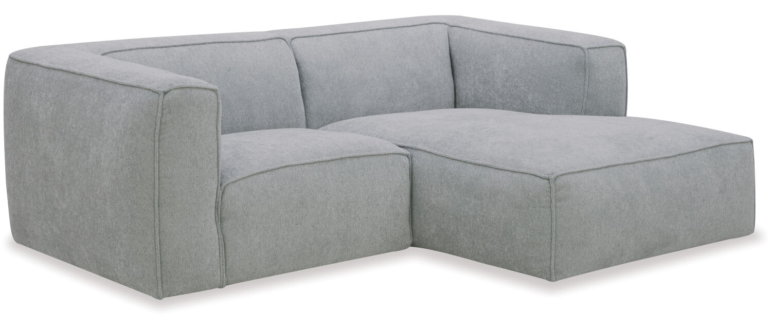 Cassia Mini Fabric Sofa RHF Chaise 