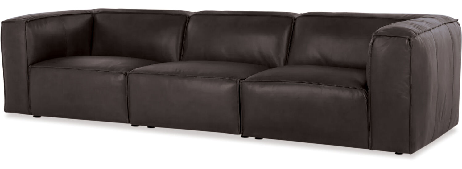 Cassia 3 Seater Leather Sofa 