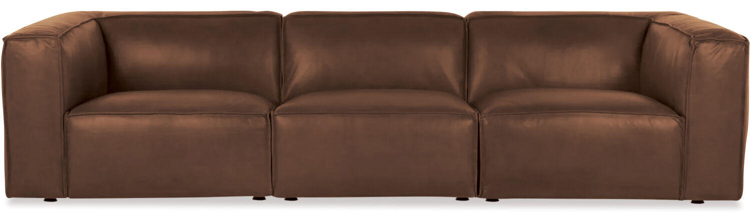 Cassia 3 Seater Leather Sofa 