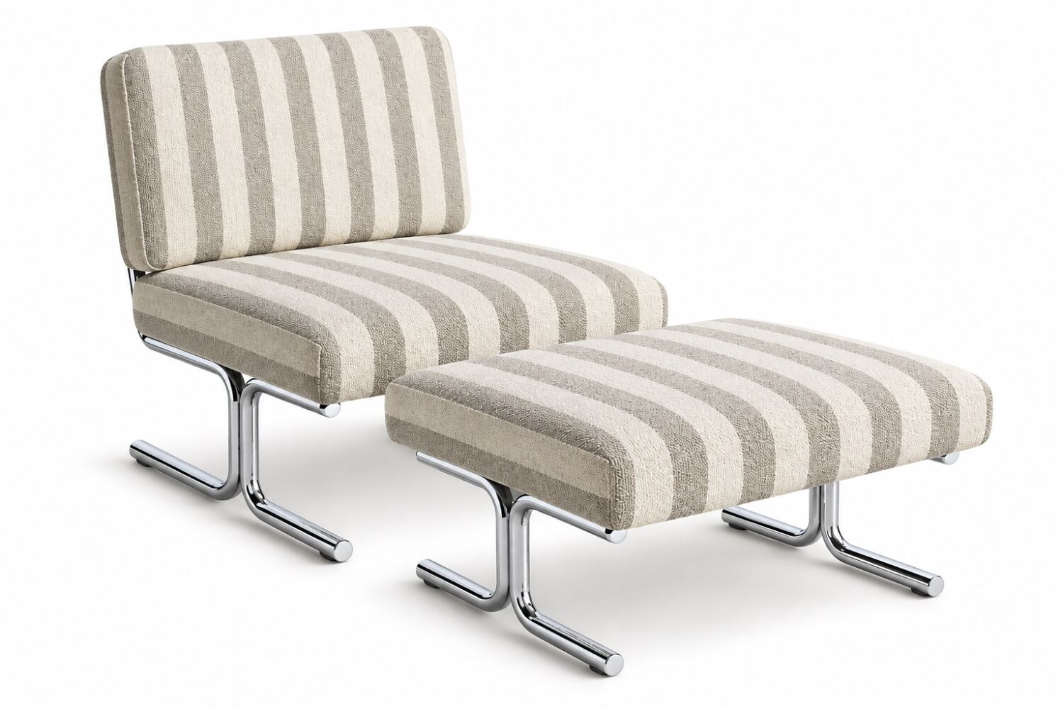 Chris Chair with Ottoman