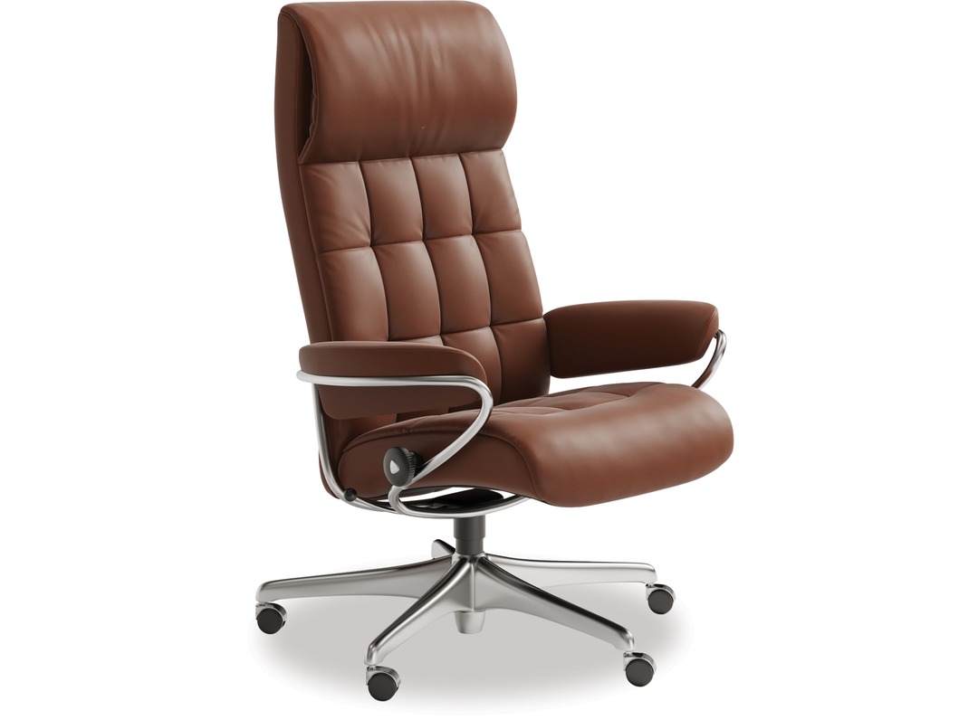Stressless London Leather Home Office Chair High Back