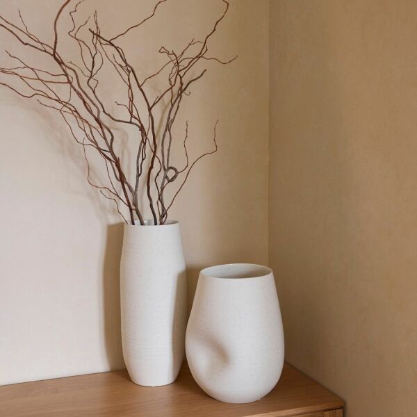 Ash Vase Large - Beige