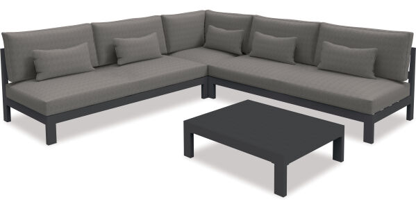 Hobson Bay 4-pce Outdoor Modular Lounge Suite - Large 