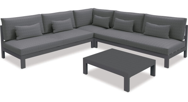 Hobson Bay 4-pce Outdoor Modular Lounge Suite - Large 