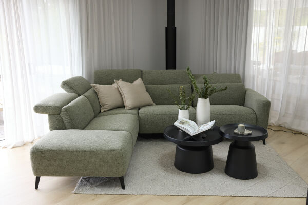 Nina 3 Seater Chaise Recliner Lounge Suite LHF 