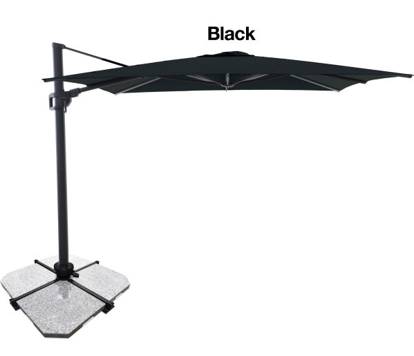Sirius 3m Square Cantilever Outdoor Sun Umbrella 