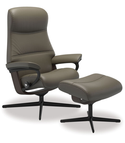 Stressless® Philip Medium Leather Recliner - Cross Base 