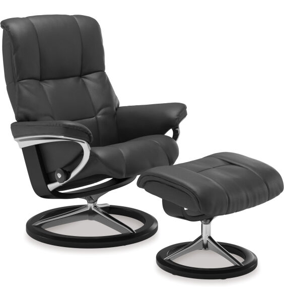 Stressless® Mayfair Medium Leather Recliner - Signature Base