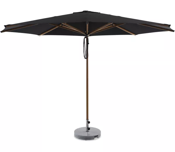 Coast 3.5m Round Outdoor Sun Umbrella - Black