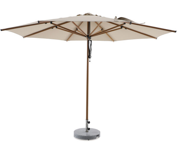 Coast 3.5m Round Outdoor Sun Umbrella - Cocoa