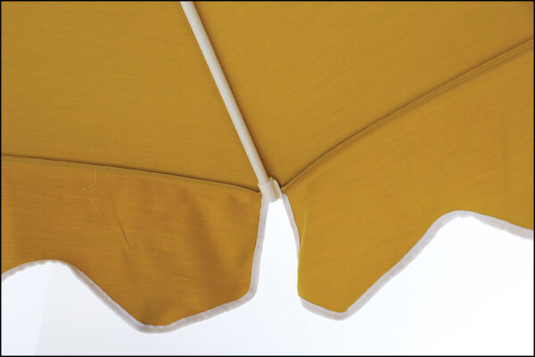 Zest 2.7m Round Outdoor Sun Umbrella - Mustard Yellow