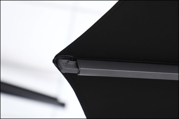 Sirius 3m Square Cantilever Outdoor Sun Umbrella - Black