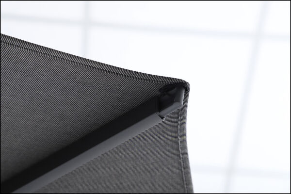 Sirius 3m Square Cantilever Outdoor Sun Umbrella - Charcoal