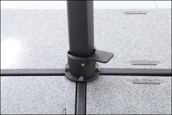 Sirius 3.3m Round Cantilever Outdoor Sun Umbrella - Black