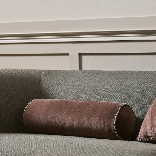 Elliot Chocolate Bolster Cushion