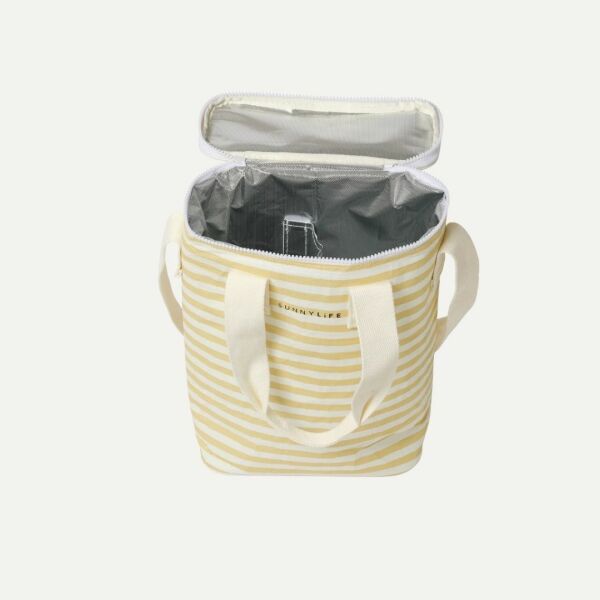 Light Cooler Drinks Bag - Butternut Stripe