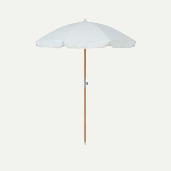 Luxe Beach Umbrella Cream