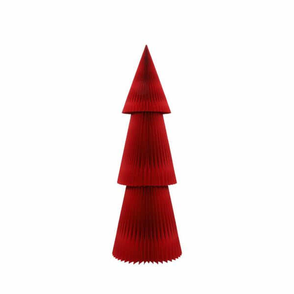 Paper Christmas Tree - Medium Red