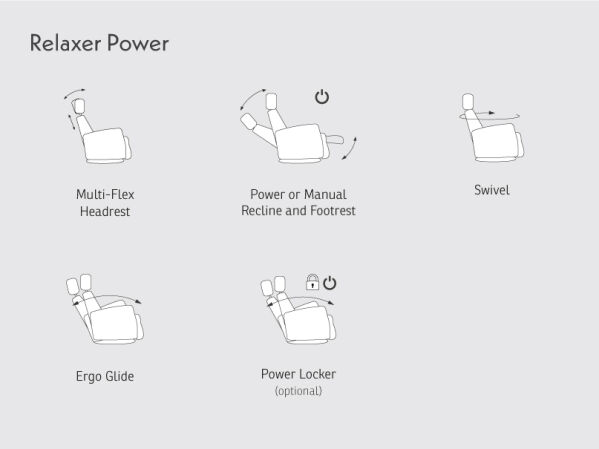 IMG® Divani Relaxer Power Recliner RM325 - Large