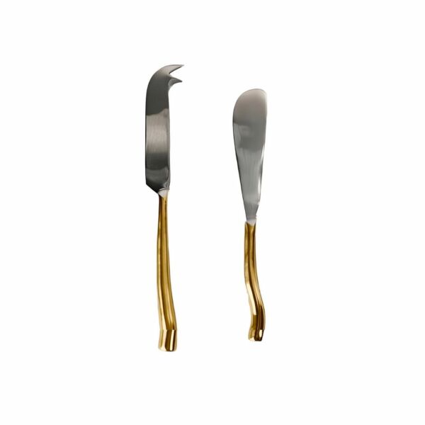 Gold Cheese Knives Set of 2