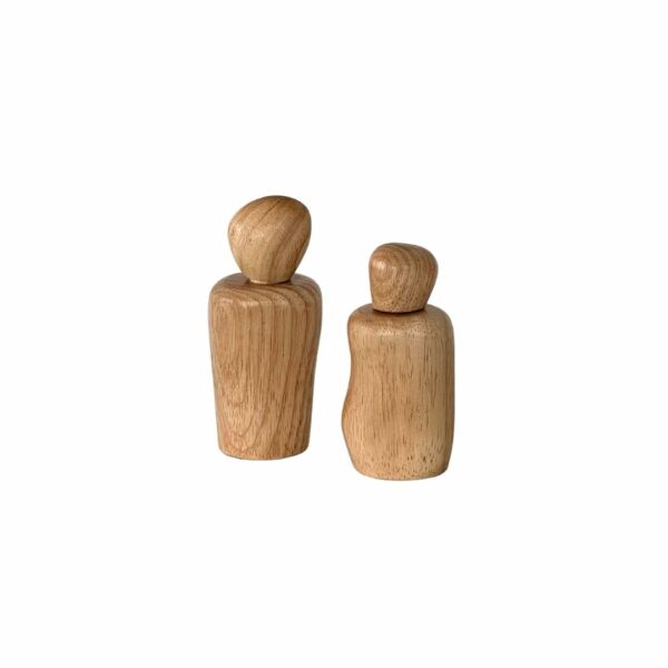 Wavy Salt and Pepper shakers- Natural 