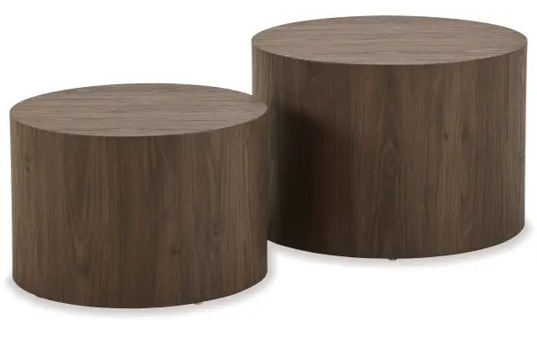 Dice Coffee Tables 2-pce Set - Round 