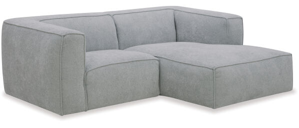 Cassia Mini Fabric Sofa RHF Chaise 