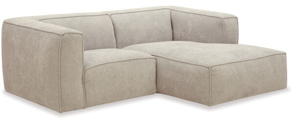 Cassia Mini Fabric Sofa RHF Chaise 