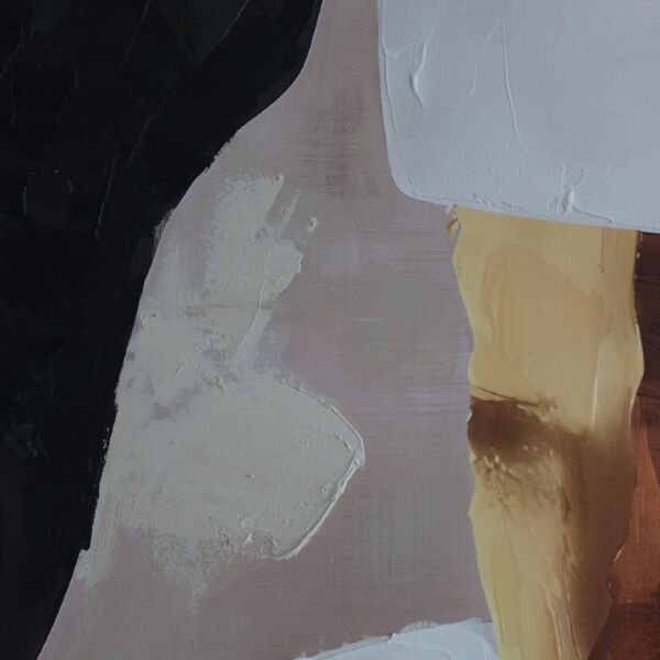 Amber Gold Abstract V1 Wall Art 