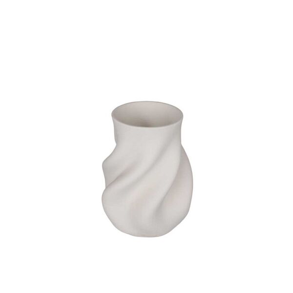 Bella White 3D Ceramic Vase - Small