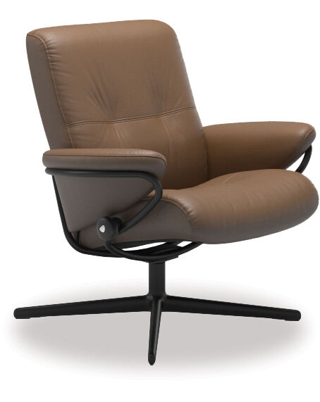 Stressless&reg; MEDIUM Berlin Recliner - Velaro Dark Caramel & Cross Base 