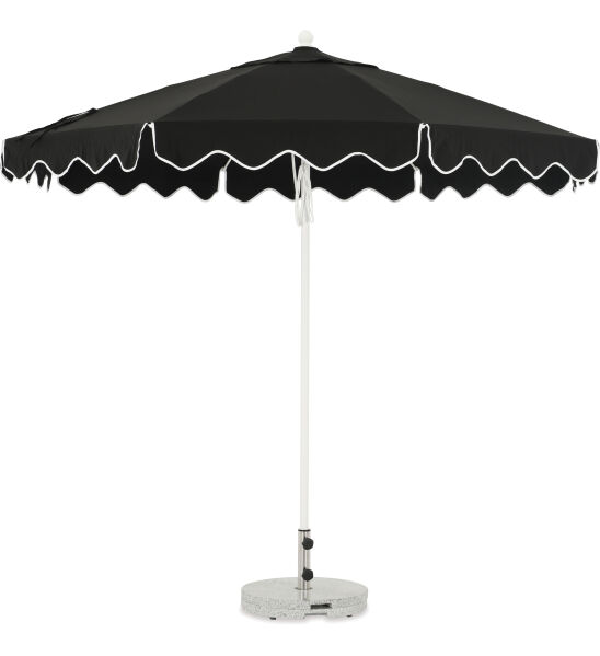 Zest 2.7m Round Outdoor Sun Umbrella - Black 