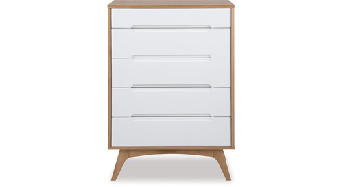 Copenhagen Tallboy Copenhagen Tallboy, White Lacquer Bedroom Furniture Nz